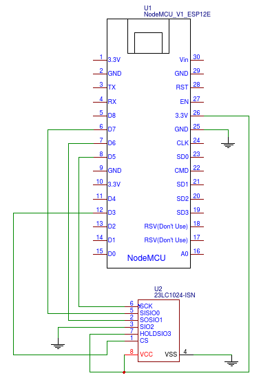 Example of SPIRAM Schematic